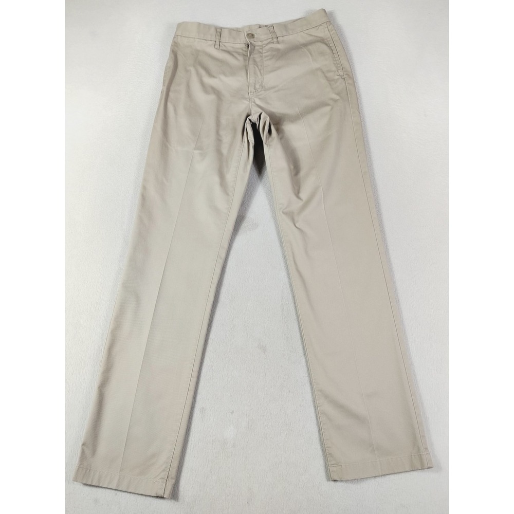 14th & Union Pants Mens 30 Beige Stretch Chino Regular Fit Casual Office Khakis